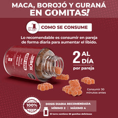 Gomitas Deep love (Maca + Guaraná + Borojó)